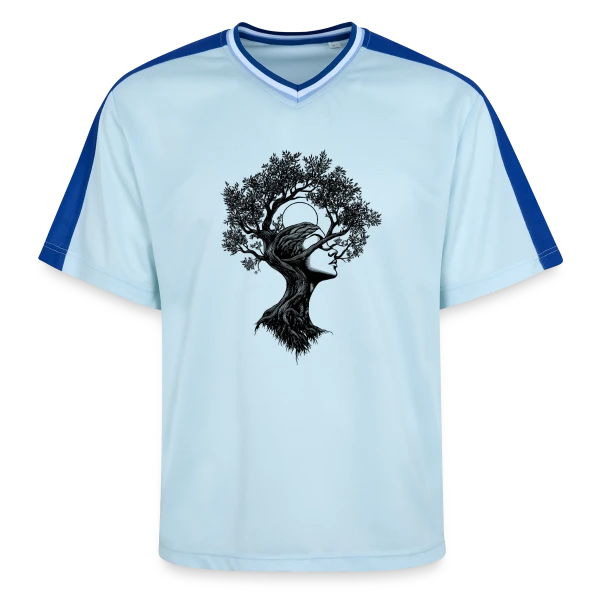 Arbre Femme Bohème Mystique sur T-shirt de foot unisexe en mesh