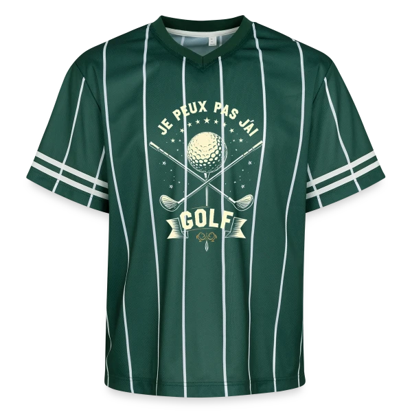 Je Peux Pas, J'Ai Golf - Humour Golfeur sur T-shirt de foot unisexe en mesh