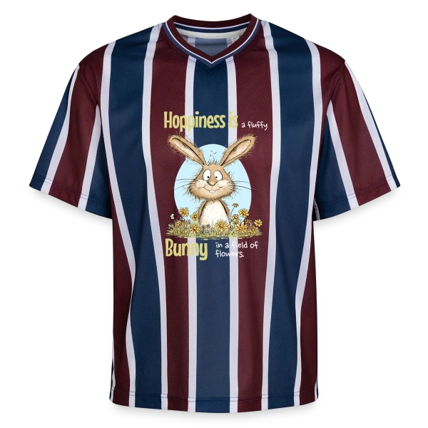 Lapin Printanier et Pâques sur T-shirt de foot unisexe en mesh