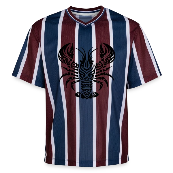 Homard Tribal - Art Océanique sur T-shirt de foot unisexe en mesh