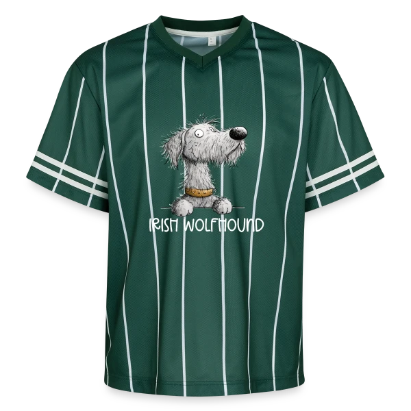 Chien Cartoon Lévrier Irlandais - Envie de promenade sur T-shirt de foot unisexe en mesh