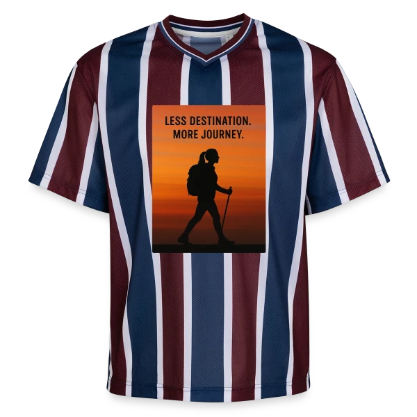 Randonneuse Aventure Voyage sur T-shirt de foot unisexe en mesh
