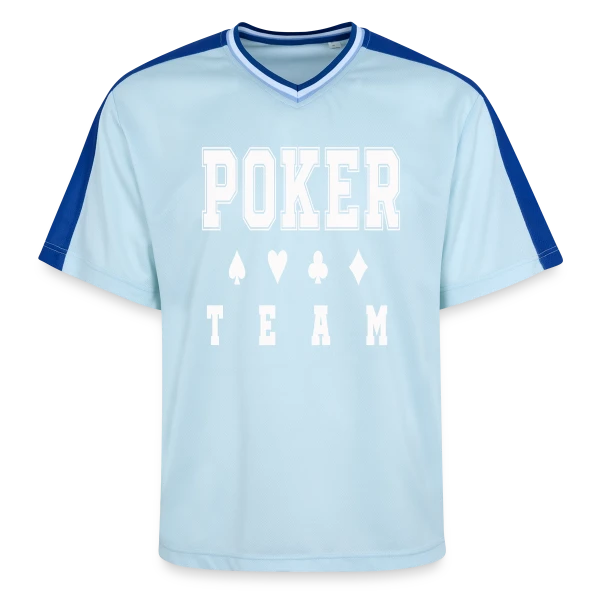 poker team sur T-shirt de foot unisexe en mesh