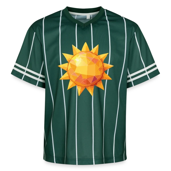 Soleil Radieux sur T-shirt de foot unisexe en mesh