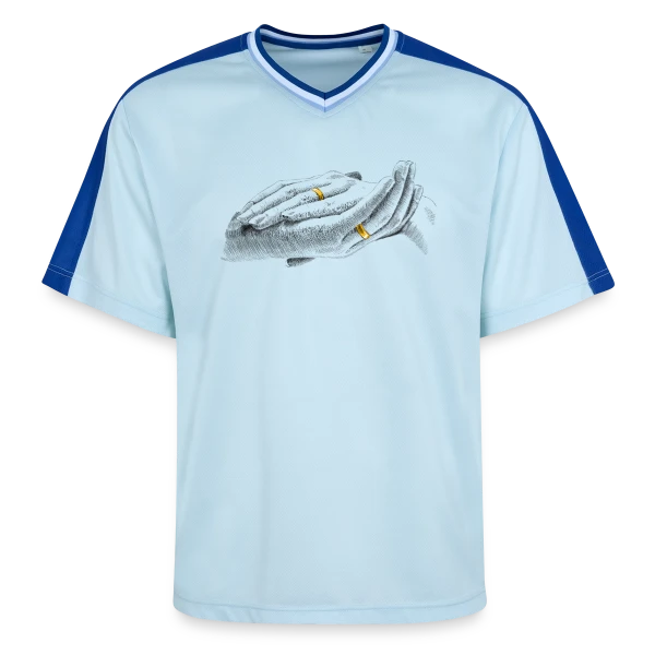 Célébration Mariage Humour sur T-shirt de foot unisexe en mesh