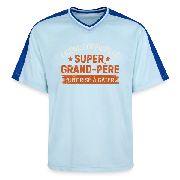 Licence de Grand-Père : T-shirt Humour Papy sur T-shirt de foot unisexe en mesh