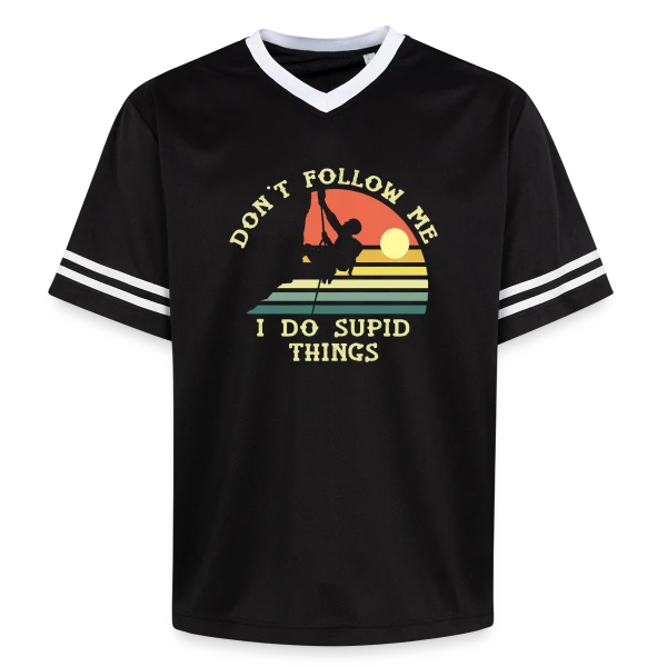 Escalade Rétro Aventure sur T-shirt de foot unisexe en mesh