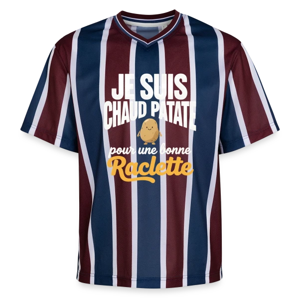 Illustration Géométrique Moderne sur T-shirt de foot unisexe en mesh