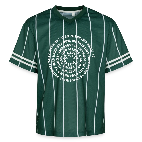 Leetspeak Flex Spiral - Code & Geek sur T-shirt de foot unisexe en mesh