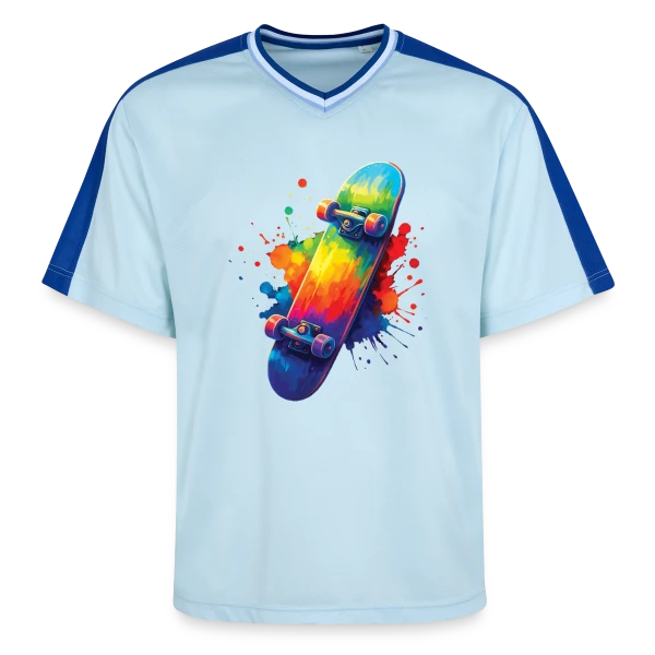 Maître du Skate sur T-shirt de foot unisexe en mesh