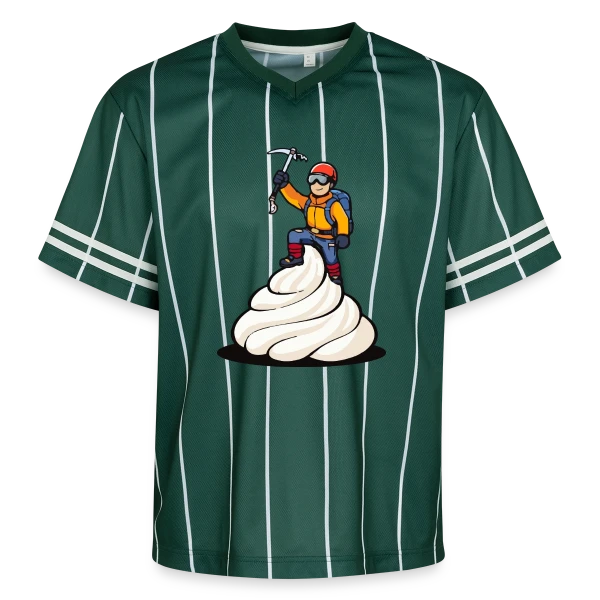 L'Alpiniste: Conquête des Sommets sur T-shirt de foot unisexe en mesh