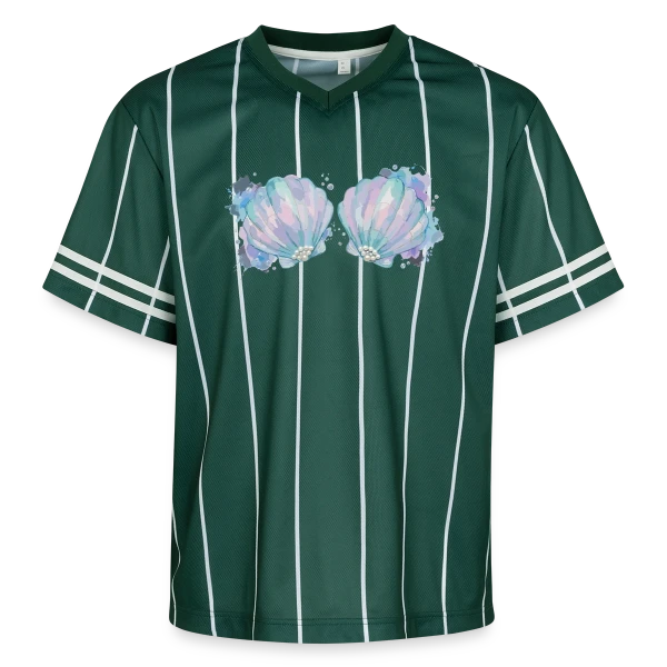 Élégance Courbe sur T-shirt de foot unisexe en mesh