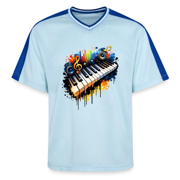 Piano Graffiti Urbain sur T-shirt de foot unisexe en mesh
