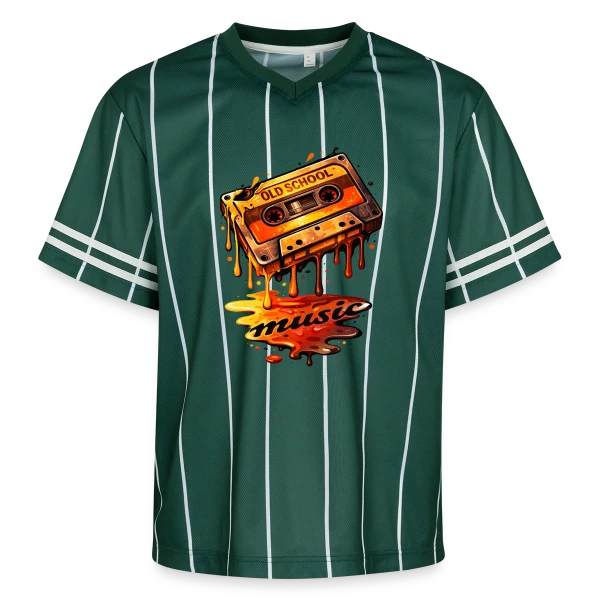 Rétro Cassette Audio : L'Esprit 80s sur T-shirt de foot unisexe en mesh