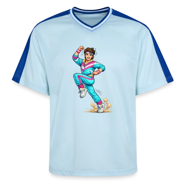 L'Homme Aérobic Déchaîné sur T-shirt de foot unisexe en mesh