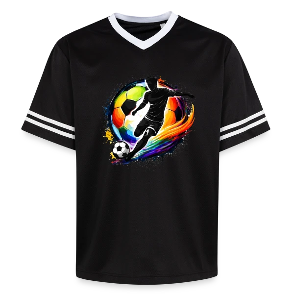 Ballon de Football Design 5 sur T-shirt de foot unisexe en mesh