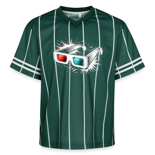 Lunettes 3D Rétro sur T-shirt de foot unisexe en mesh