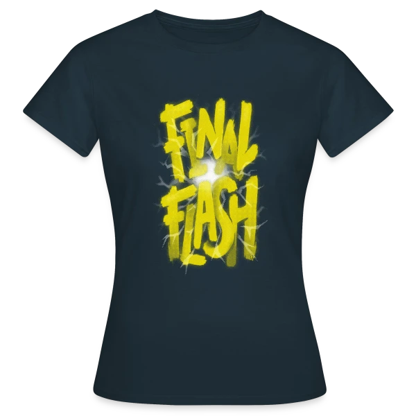 Maquette de T-shirt Femme « Final Flash : L'Éclat Ultime du Prince Saiyan » à personnaliser