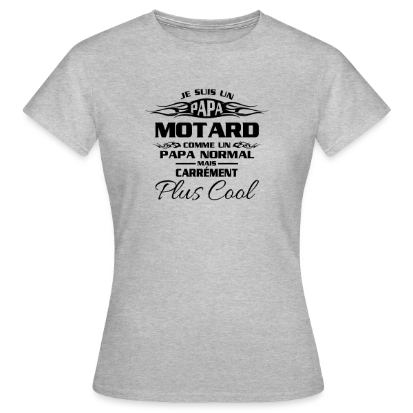 Maquette de T-shirt Femme « Esprit Motard Passionné » à personnaliser
