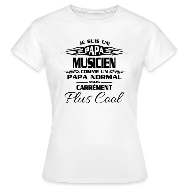 Maquette de T-shirt Femme « Passion Musique et Artiste » à personnaliser