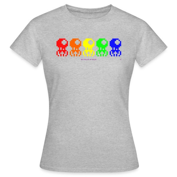 Maquette de T-shirt Femme « Spoulpe Invaders » à personnaliser