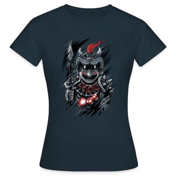 Maquette de T-shirt Femme « Guerrier Crâne Sauvage » à personnaliser