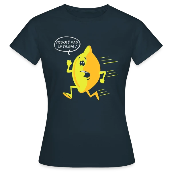 Citron Pressé : Fraîcheur et Vitamine C sur T-shirt Femme