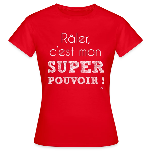 Maquette de T-shirt Femme « Mon Super Pouvoir : Révélez Votre Force Intérieure » à personnaliser
