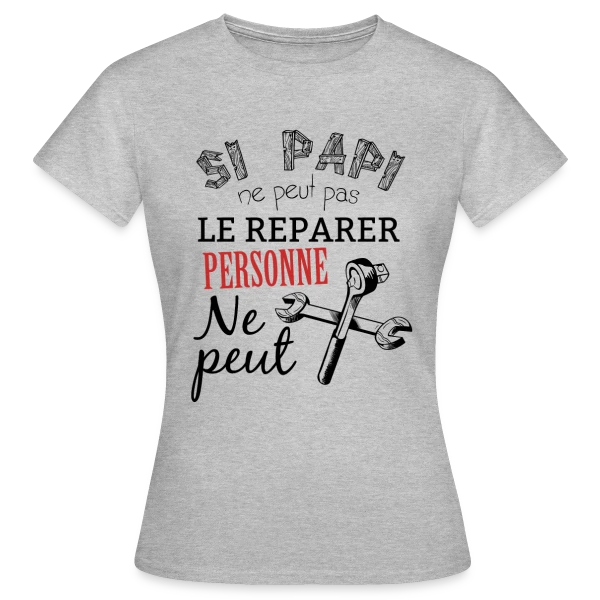 Papi Bricoleur - L'Expert des Réparations sur T-shirt Femme