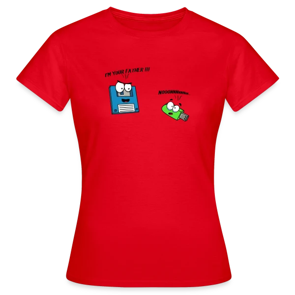 Maquette de T-shirt Femme « Je suis ton père - Humour Galactique Culte » à personnaliser