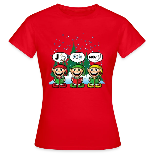 Maquette de T-shirt Femme « Esprit de Noël » à personnaliser