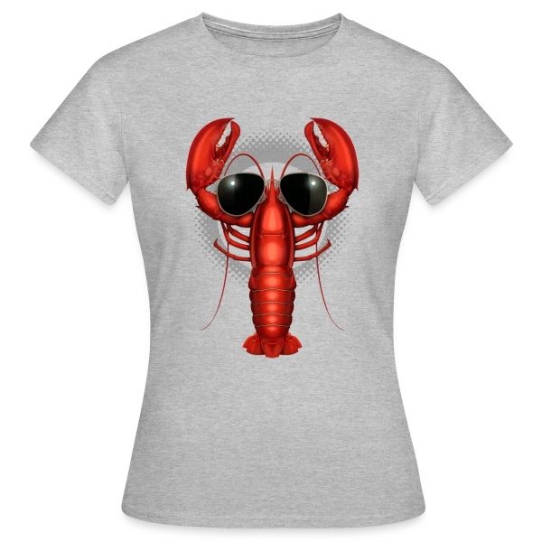 Maquette de T-shirt Femme « Homard Stylé » à personnaliser