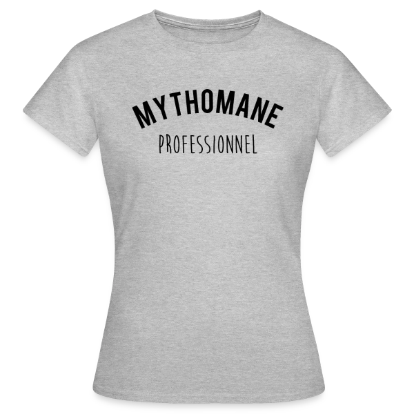 Maquette de T-shirt Femme « Maître Mythomane » à personnaliser
