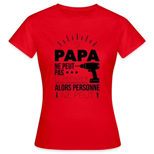 Maquette de T-shirt Femme « Si je peux pas... je peux pas ! » à personnaliser