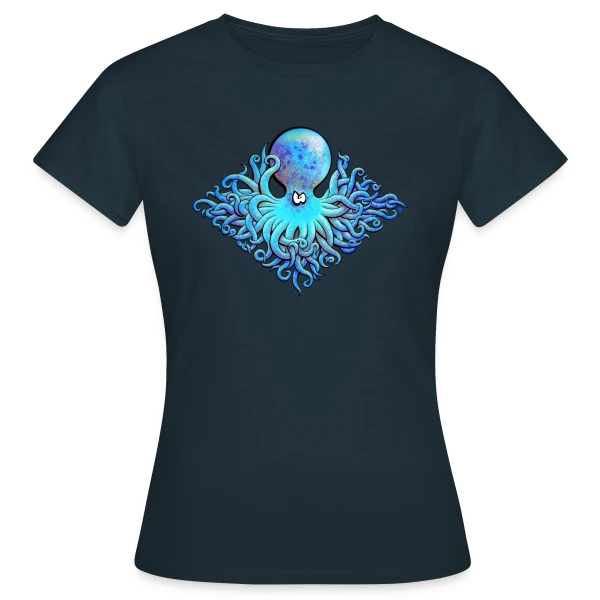 Maquette de T-shirt Femme « Poulpe 51 Tentacules » à personnaliser