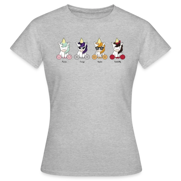 Maquette de T-shirt Femme « Les Licornes Enchantées » à personnaliser