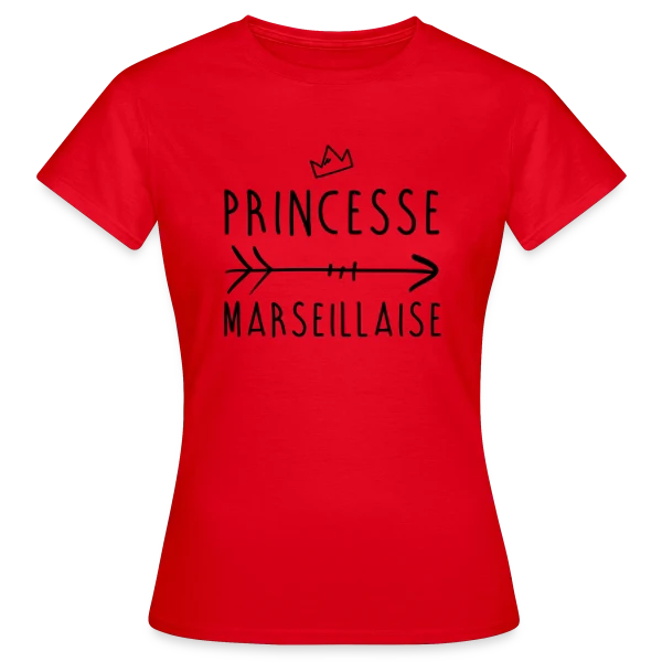 Maquette de T-shirt Femme « Princesse Marseillaise » à personnaliser