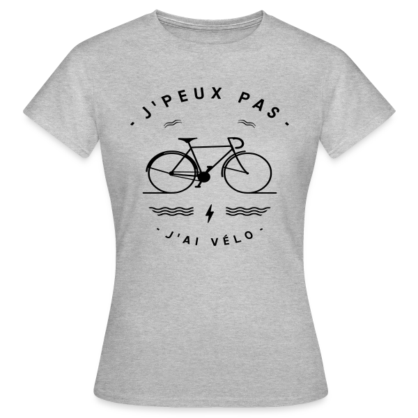 Maquette de T-shirt Femme « J'ai Vélo : Le T-shirt des Passionnés de Cyclisme » à personnaliser