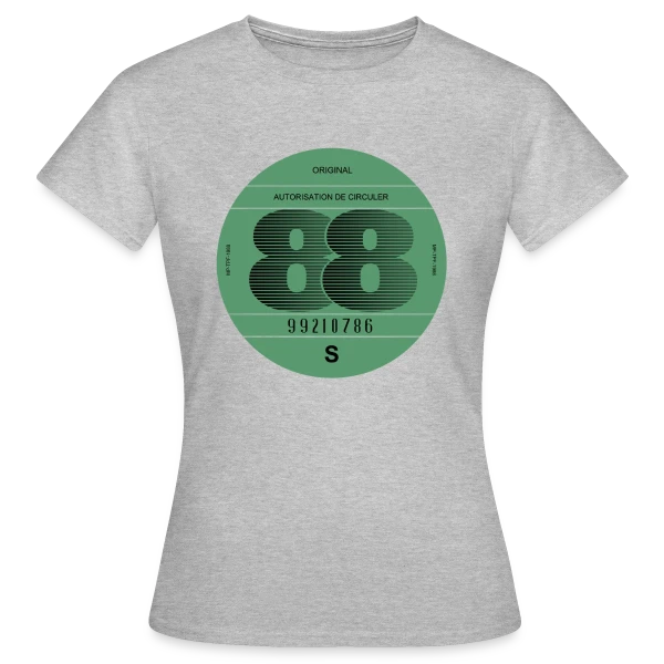 Maquette de T-shirt Femme « "France 1988" | Automobile Rétro Vintage » à personnaliser