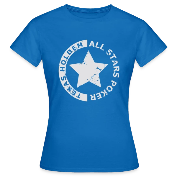 Maquette de T-shirt Femme « Poker All Stars: Texas Hold'em Légendes » à personnaliser