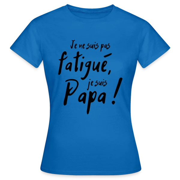 Maquette de T-shirt Femme « Mon Papa Héro » à personnaliser