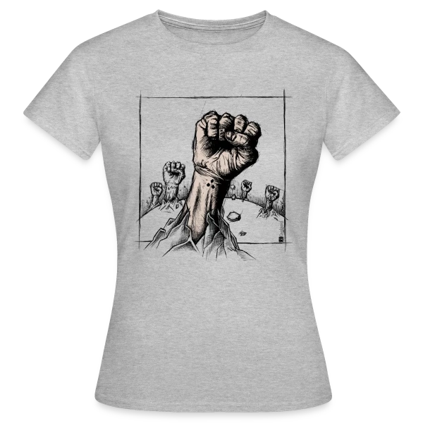 Maquette de T-shirt Femme « Punk's Not Dead : Mort-Vivant Rebelle » à personnaliser