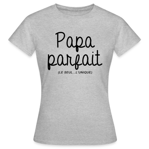 Maquette de T-shirt Femme « Papa Parfait » à personnaliser