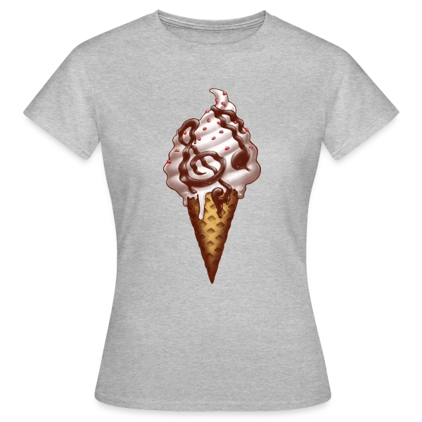Maquette de T-shirt Femme « Mélodie Glacée » à personnaliser