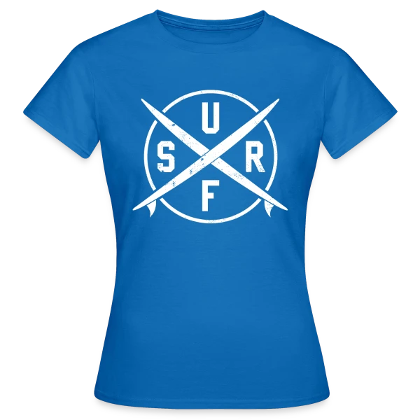 Maquette de T-shirt Femme « Surfen | L'Essence de la Glisse » à personnaliser