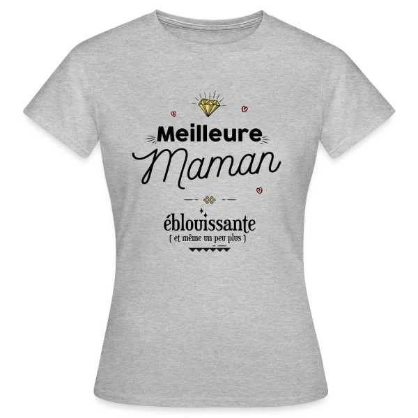 Maquette de T-shirt Femme « Maman Éblouissante : La Plus Belle des Lumières » à personnaliser