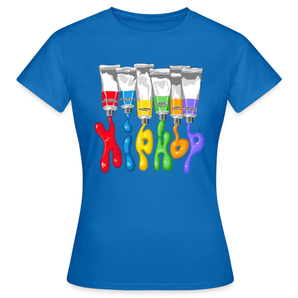 Maquette de T-shirt Femme « Tubes Hip Hop Rétro » à personnaliser