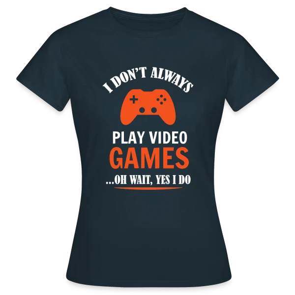 Maquette de T-shirt Femme « Manette Gaming » à personnaliser