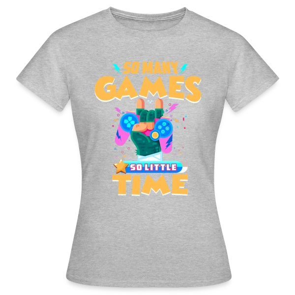 Maquette de T-shirt Femme « Style Gaming Rétro » à personnaliser