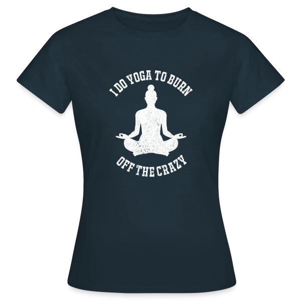 Maquette de T-shirt Femme « Humour Yoga Drôle » à personnaliser